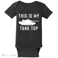 M1 Abrams Tank Funny Sarcastic Military Pun Gift Baby Bodysuit thumb 0