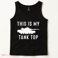 M1 Abrams Tank Funny Sarcastic Military Pun Gift Tank Top thumb 2