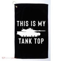 M1 Abrams Tank Funny Sarcastic Military Pun Gift Golf Towel thumb 0