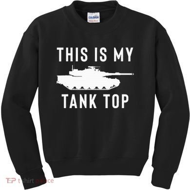 M1 Abrams Tank Funny Sarcastic Military Pun Gift Kids Sweatshirt