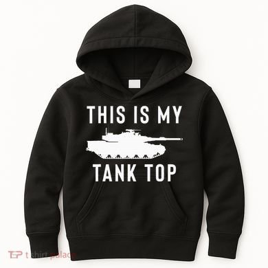 M1 Abrams Tank Funny Sarcastic Military Pun Gift Kids Hoodie