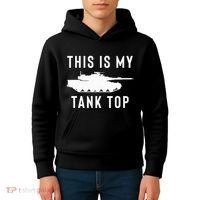 M1 Abrams Tank Funny Sarcastic Military Pun Gift Kids Hoodie thumb 4
