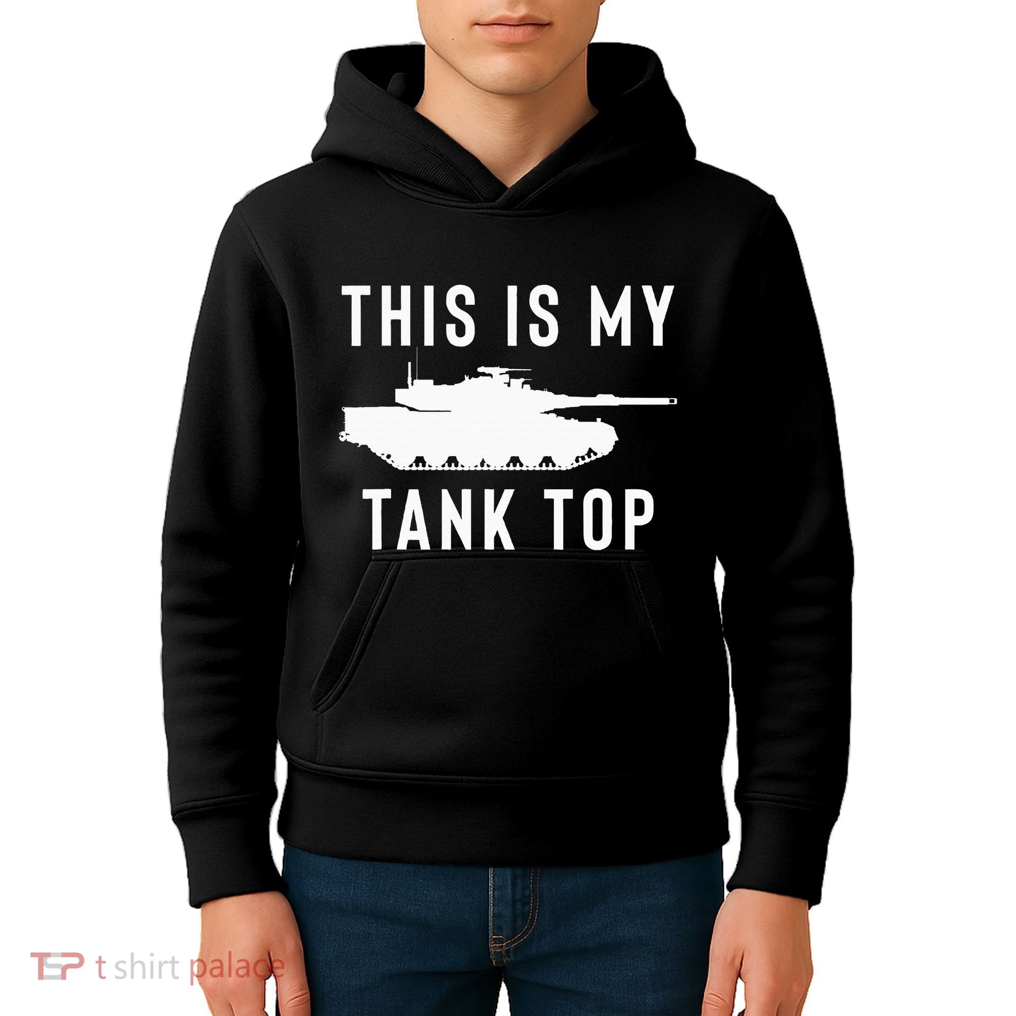 M1 Abrams Tank Funny Sarcastic Military Pun Gift Kids Hoodie