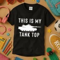 M1 Abrams Tank Funny Sarcastic Military Pun Gift Kids T-Shirt thumb 3