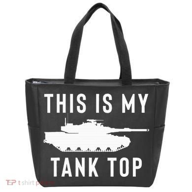M1 Abrams Tank Funny Sarcastic Military Pun Gift Tote Bag
