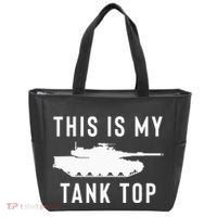 M1 Abrams Tank Funny Sarcastic Military Pun Gift Tote Bag thumb 0