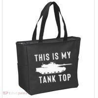M1 Abrams Tank Funny Sarcastic Military Pun Gift Tote Bag thumb 2