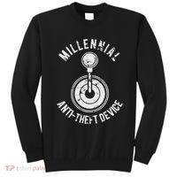 Millennial Anti Theft Device Funny Manual Transmission Sweatshirt thumb 0