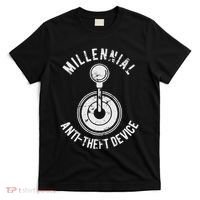 Millennial Anti Theft Device Funny Manual Transmission T-Shirt thumb 0