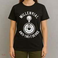 Millennial Anti Theft Device Funny Manual Transmission T-Shirt thumb 4