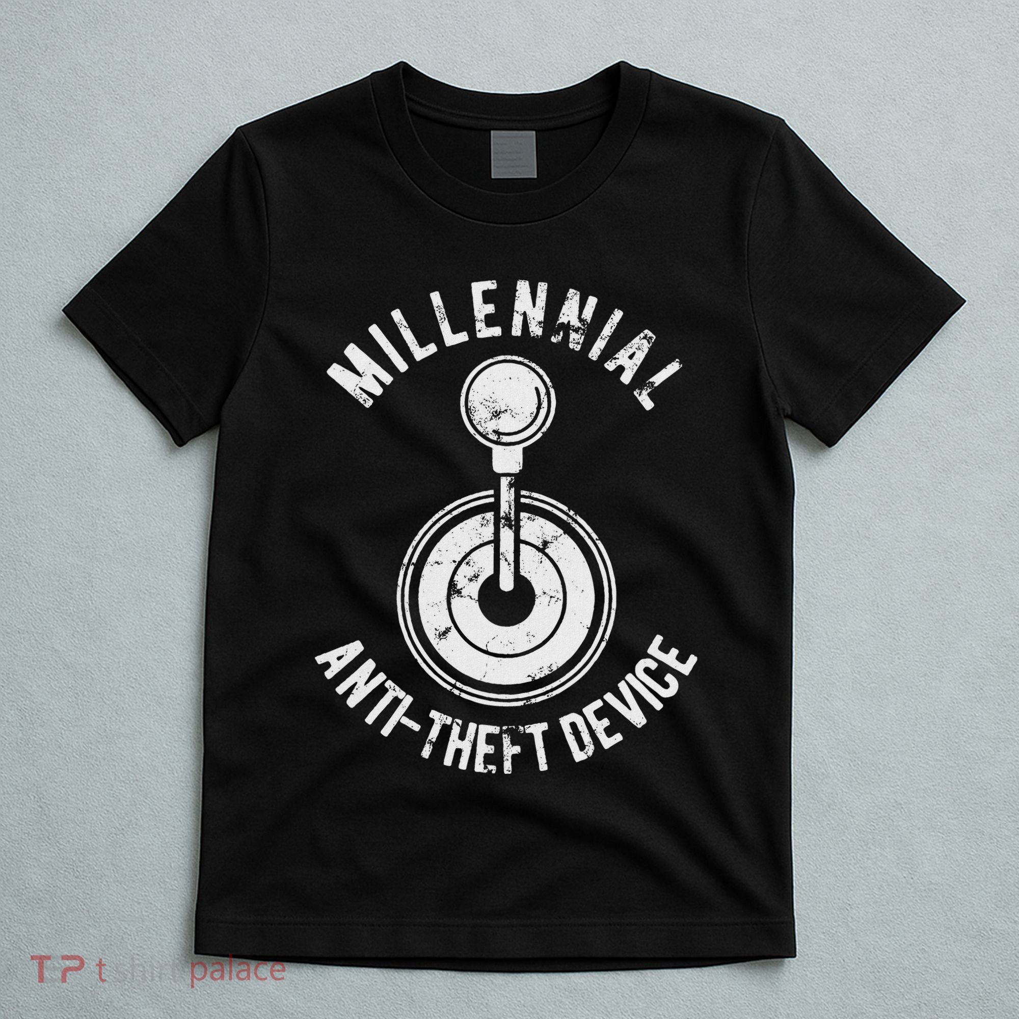 Millennial Anti Theft Device Funny Manual Transmission T-Shirt
