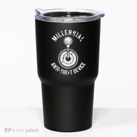 Millennial Anti Theft Device Funny Manual Transmission Tumbler thumb 0