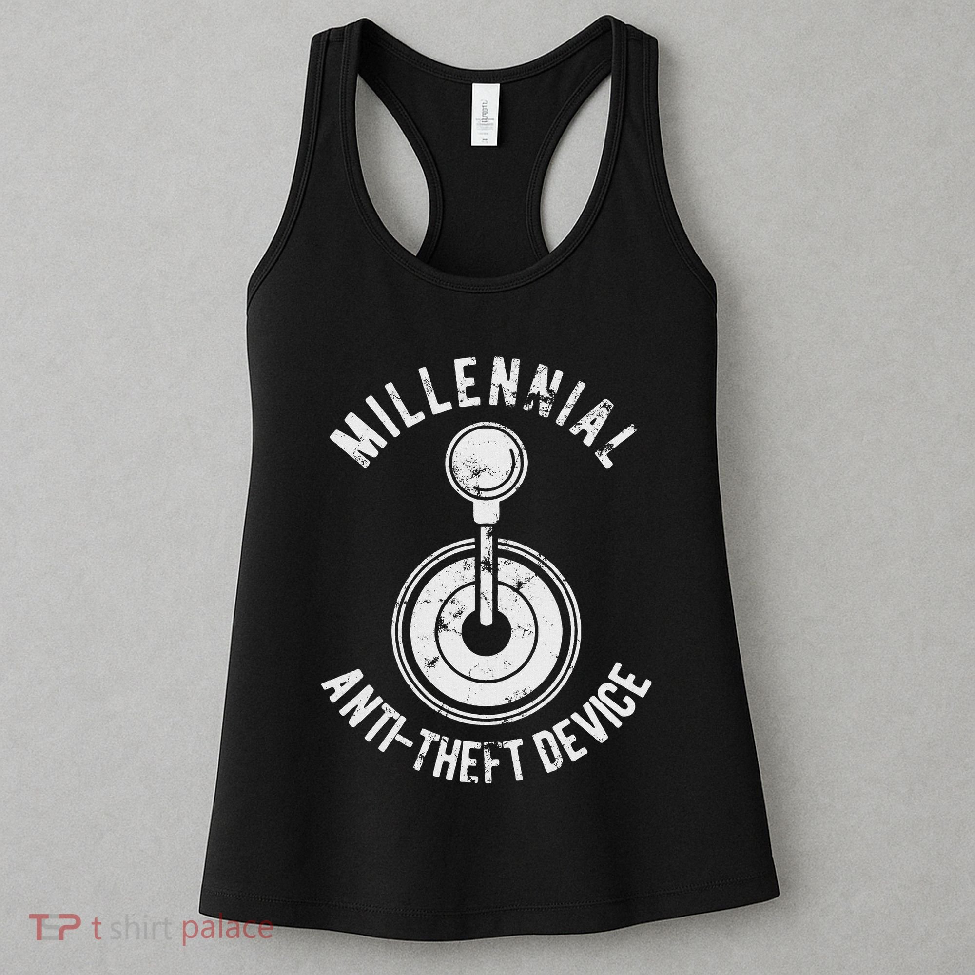 Millennial Anti Theft Device Funny Manual Transmission Women's Tank Top