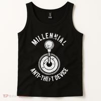 Millennial Anti Theft Device Funny Manual Transmission Tank Top thumb 2