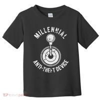 Millennial Anti Theft Device Funny Manual Transmission Toddler T-Shirt thumb 0