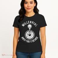 Millennial Anti Theft Device Funny Manual Transmission Women's T-Shirt thumb 4