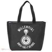 Millennial Anti Theft Device Funny Manual Transmission Tote Bag thumb 0