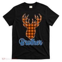 Matching Holiday Family Plaid Reindeer Brother T-Shirt thumb 0