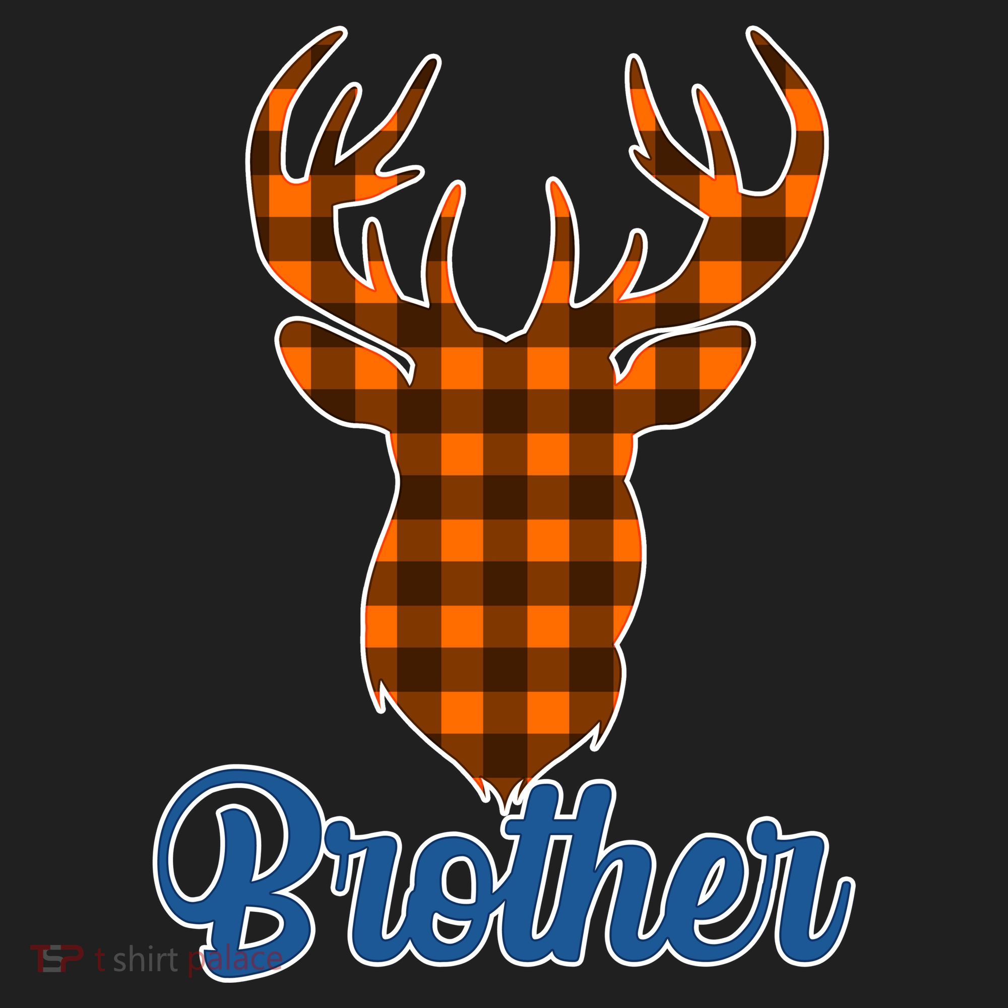 Matching Holiday Family Plaid Reindeer Brother Tumbler