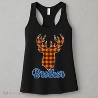 Matching Holiday Family Plaid Reindeer Brother Women's Tank Top thumb 3