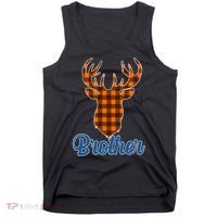 Matching Holiday Family Plaid Reindeer Brother Tank Top thumb 0