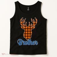 Matching Holiday Family Plaid Reindeer Brother Tank Top thumb 2