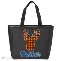 Matching Holiday Family Plaid Reindeer Brother Tote Bag thumb 0