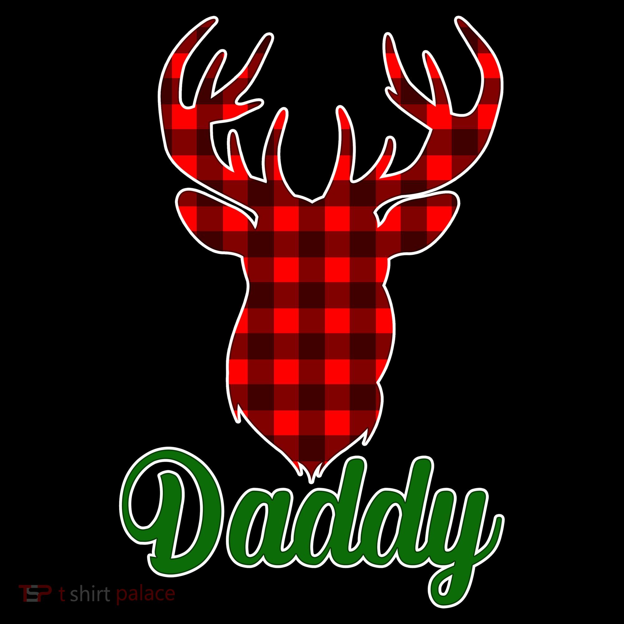 Matching Holiday Family Plaid Reindeer Daddy Coffee Mug