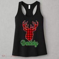 Matching Holiday Family Plaid Reindeer Daddy Women's Tank Top thumb 3