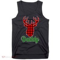 Matching Holiday Family Plaid Reindeer Daddy Tank Top thumb 0