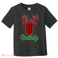 Matching Holiday Family Plaid Reindeer Daddy Toddler T-Shirt thumb 0
