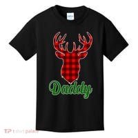 Matching Holiday Family Plaid Reindeer Daddy Kids T-Shirt thumb 0