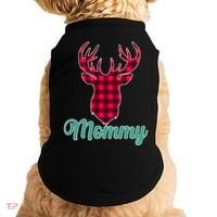 Matching Holiday Family Plaid Reindeer Mommy Doggie Tank thumb 0