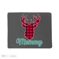 Matching Holiday Family Plaid Reindeer Mommy Mousepad thumb 0
