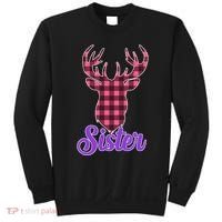 Matching Holiday Family Plaid Reindeer Sister Sweatshirt thumb 0