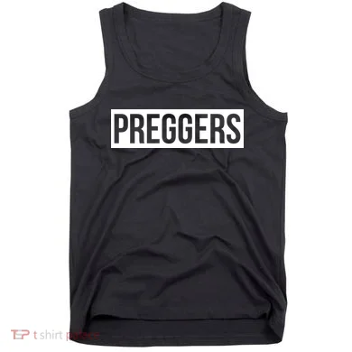 Maternity Slogan Preggers Box Logo Tank Top