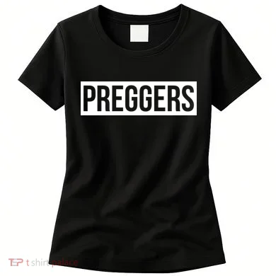 Maternity Slogan Preggers Box Logo Women's T-Shirt
