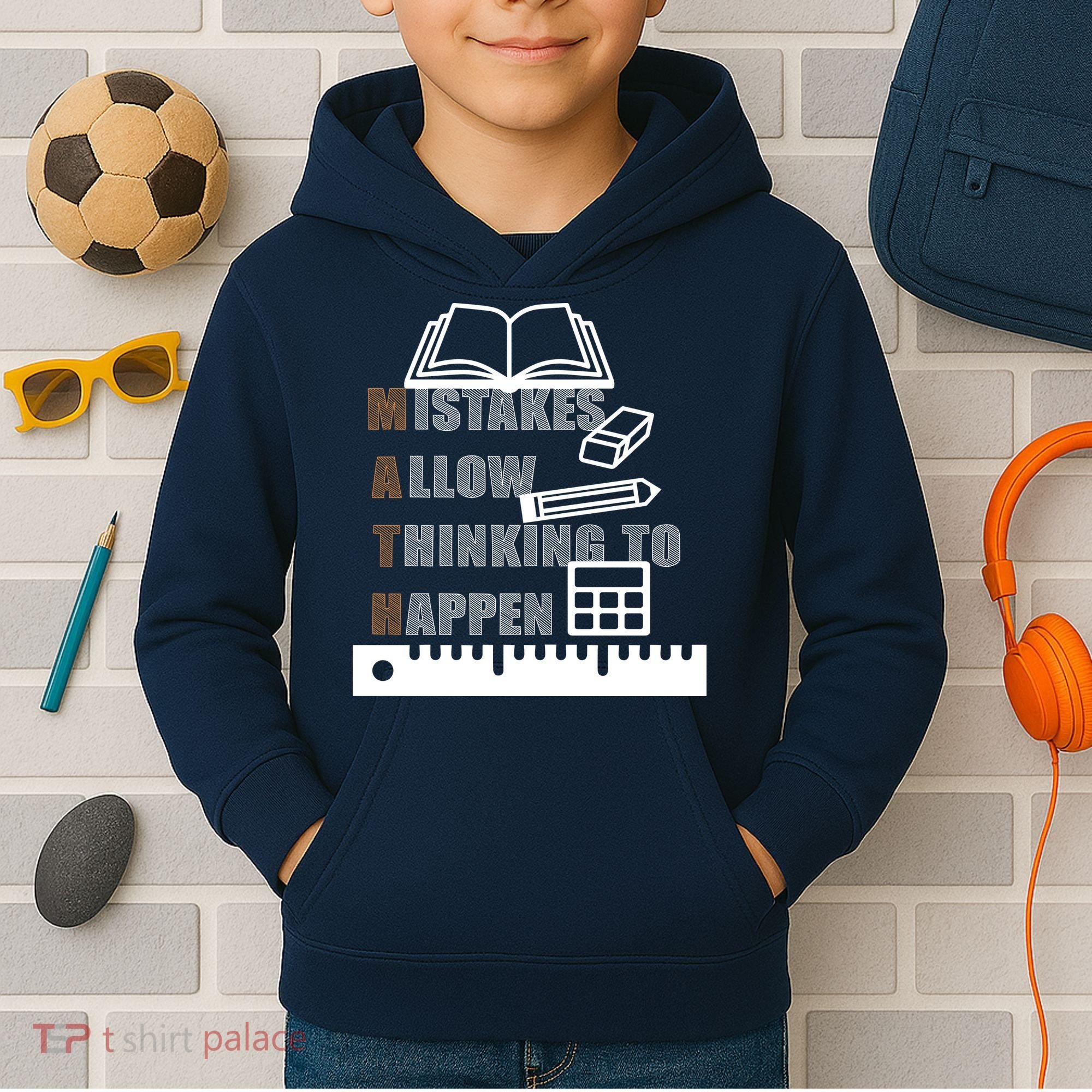 Math Allow Thinking To Happen Kids Hoodie