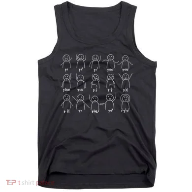 Math Equation Algebra Poses Graph Figures Tank Top