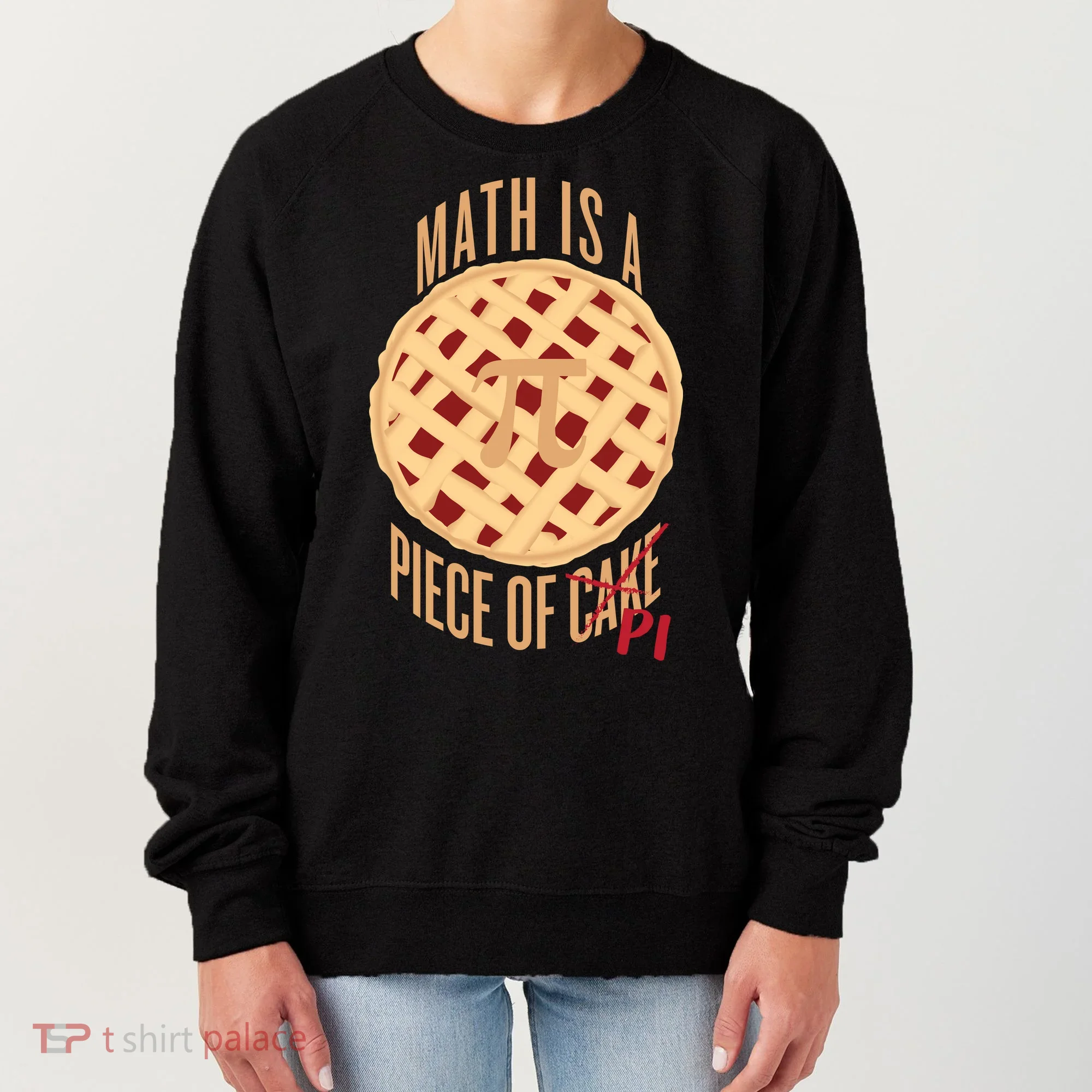 Math Is A Piece Of Cake Pi Day Women's Sweatshirt
