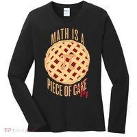 Math Is A Piece Of Cake Pi Day Women's Long Sleeve Shirt thumb 0