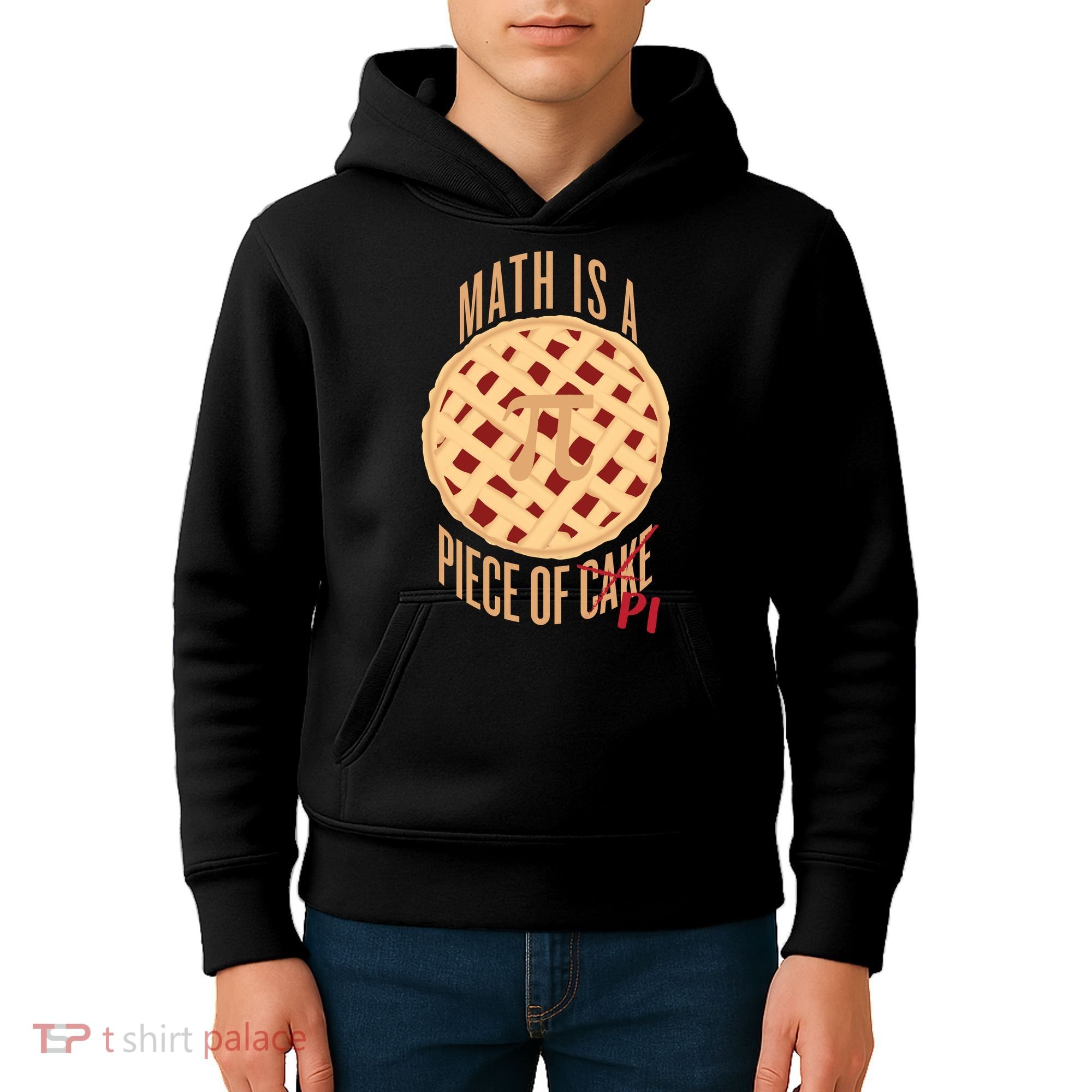 Math Is A Piece Of Cake Pi Day Kids Hoodie