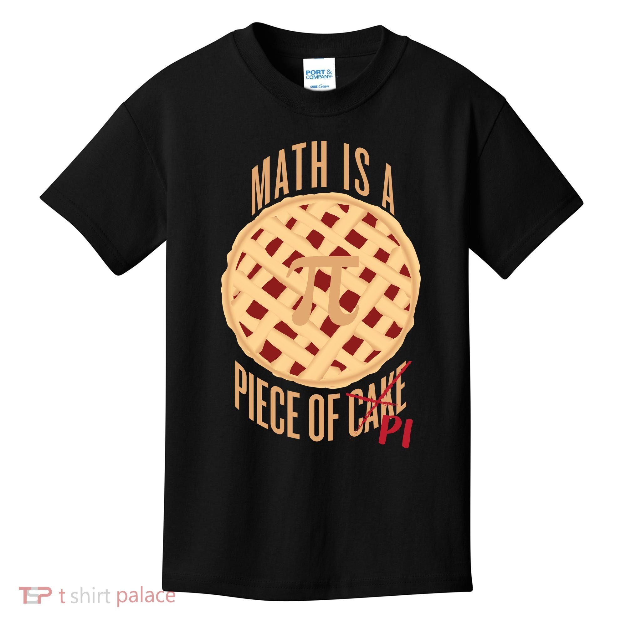 Math Is A Piece Of Cake Pi Day Kids T-Shirt