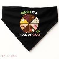 Math Is A Piece Of Pi USA-Made Doggie Bandana thumb 0