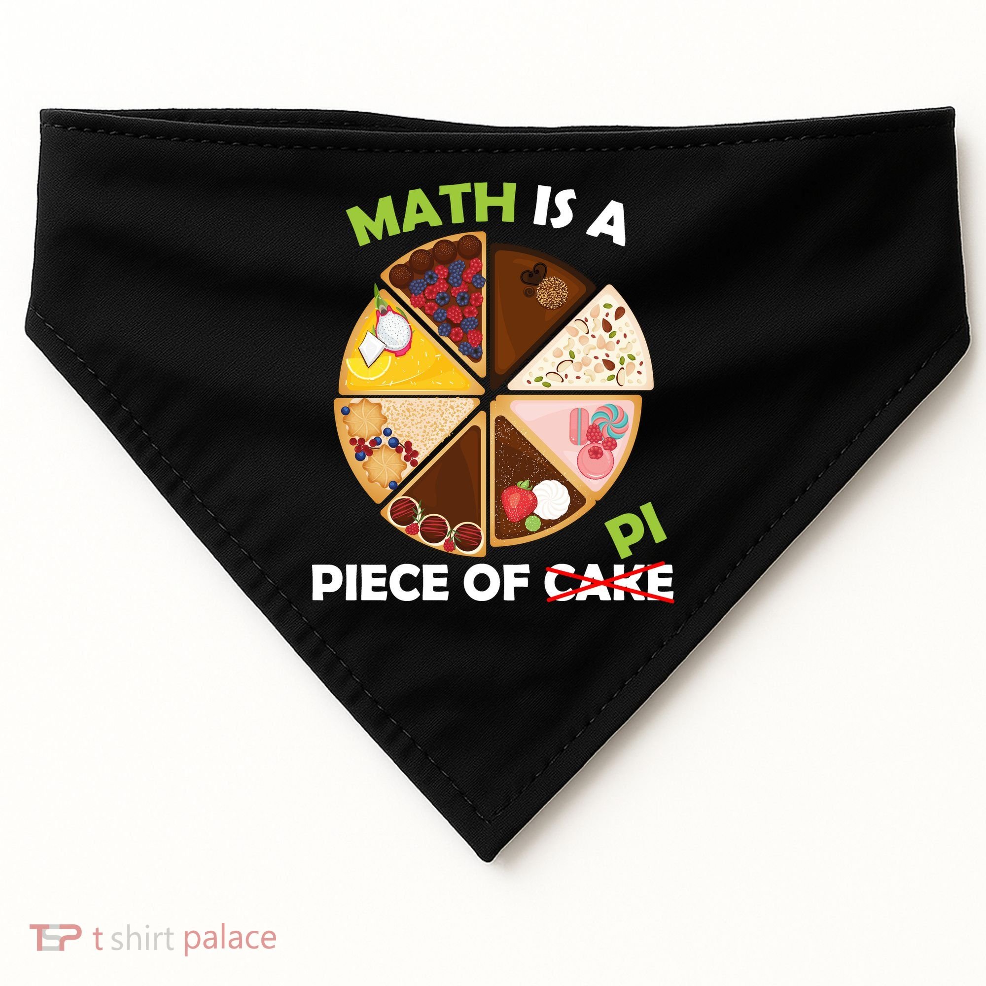 Math Is A Piece Of Pi USA-Made Doggie Bandana