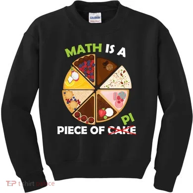 Math Is A Piece Of Pi Kids Sweatshirt