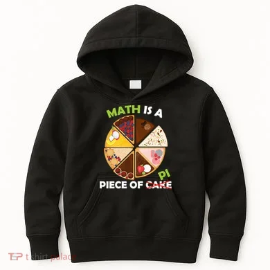 Math Is A Piece Of Pi Kids Hoodie