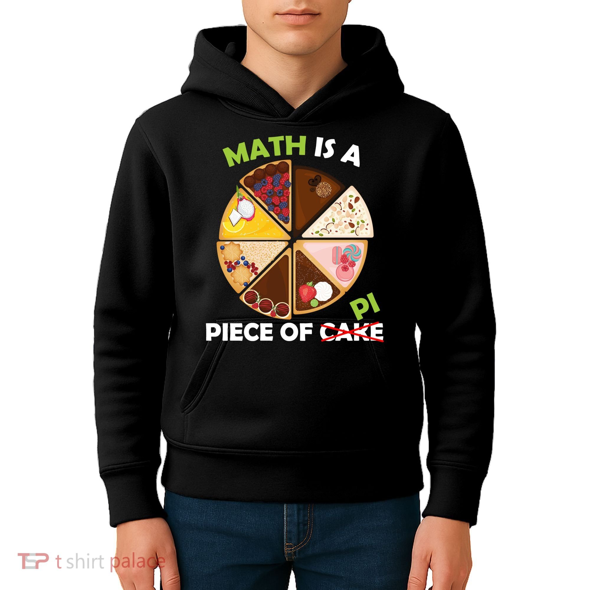 Math Is A Piece Of Pi Kids Hoodie