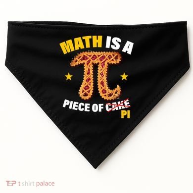 Math is a piece of pi Humor USA-Made Doggie Bandana