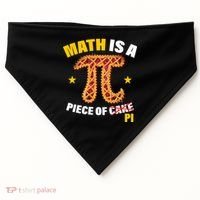 Math is a piece of pi Humor USA-Made Doggie Bandana thumb 0